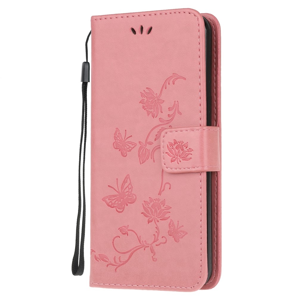 Xiaomi Redmi 9AT Leren vlinderhoesje roze