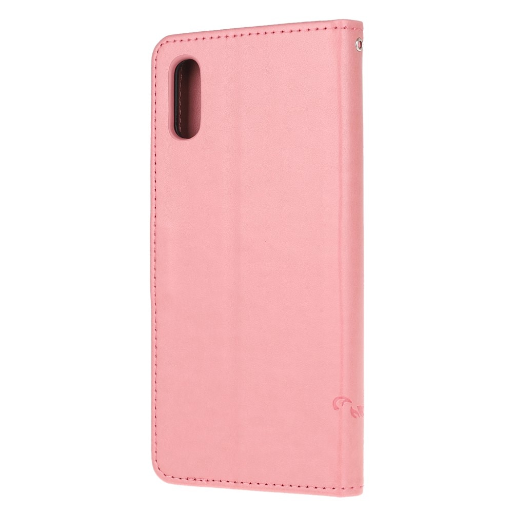 Xiaomi Redmi 9AT Leren vlinderhoesje roze