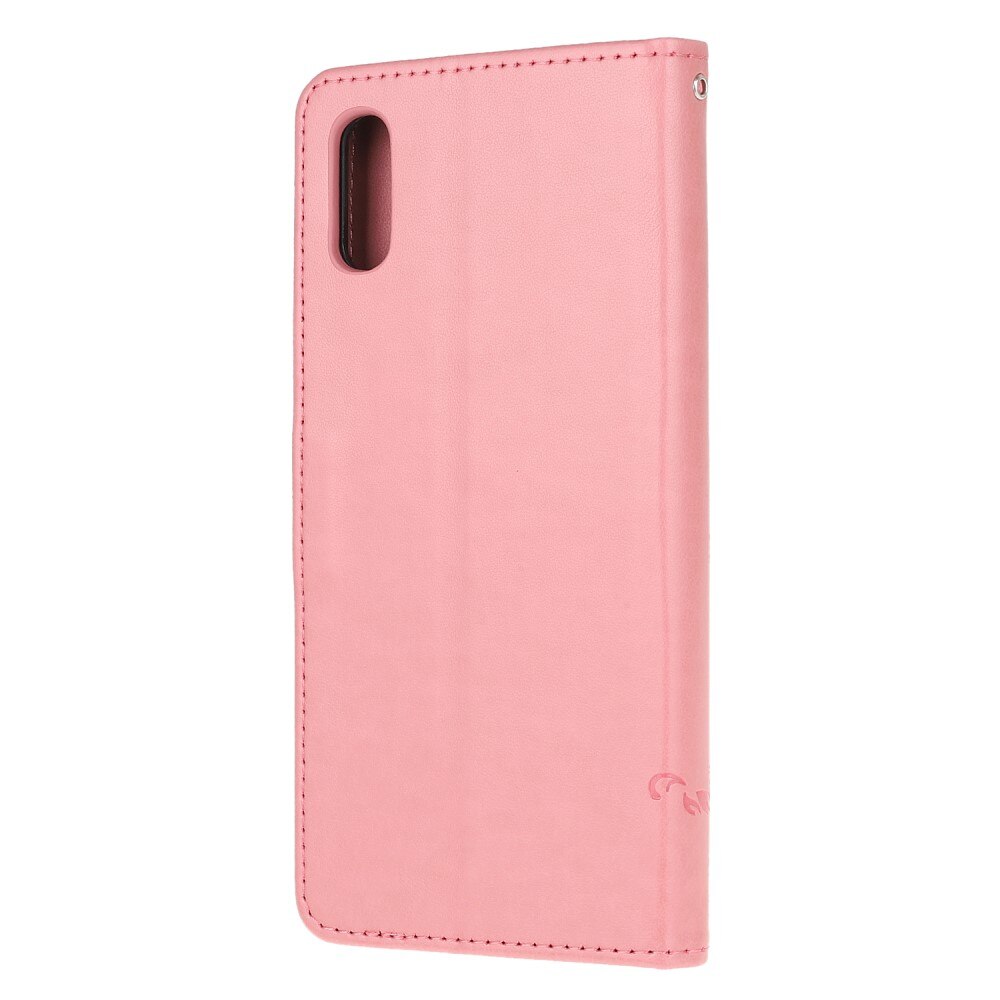 Xiaomi Redmi 9AT Leren vlinderhoesje Roze