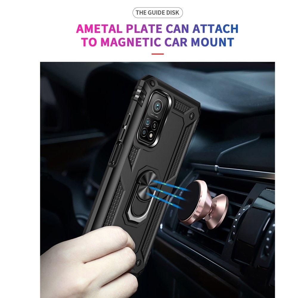 Xiaomi Mi 10T/10T Pro Hybridcase Tech Ring Zwart