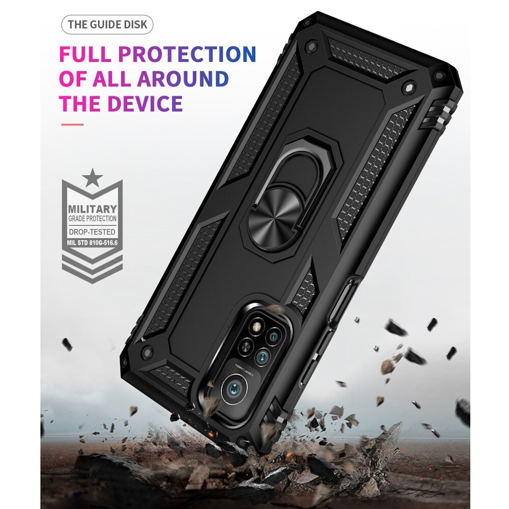 Xiaomi Mi 10T/10T Pro Hybridcase Tech Ring Zwart