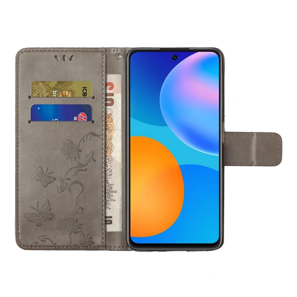 Xiaomi 11T/11T Pro Leren vlinderhoesje Grijs