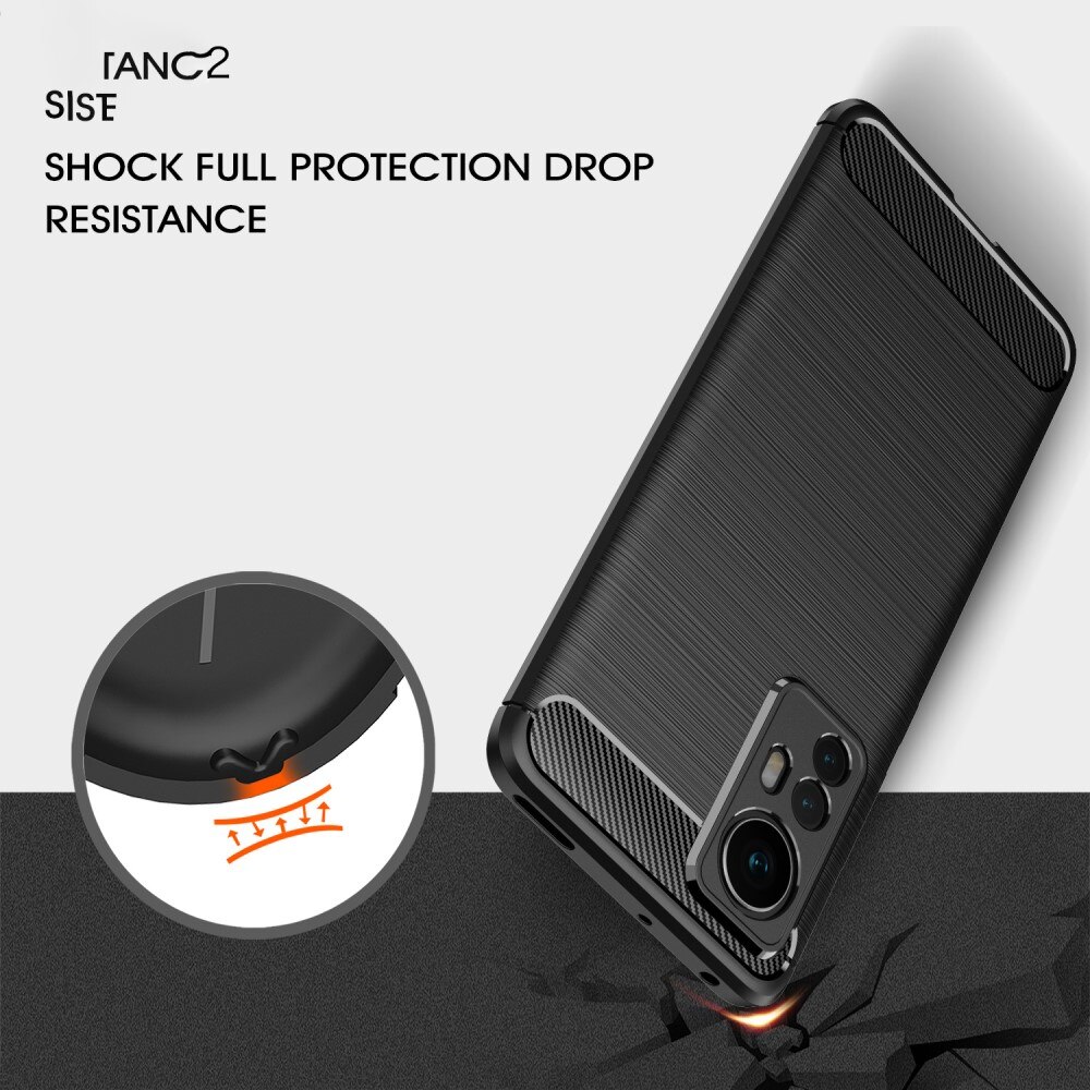 Hoesje TPU Brushed Xiaomi 12 Zwart