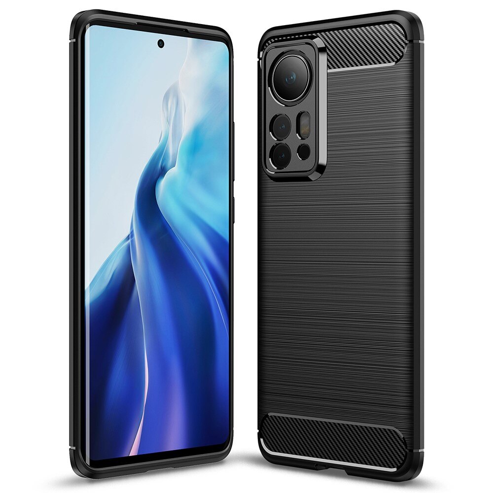 Hoesje TPU Brushed Xiaomi 12 Pro Zwart