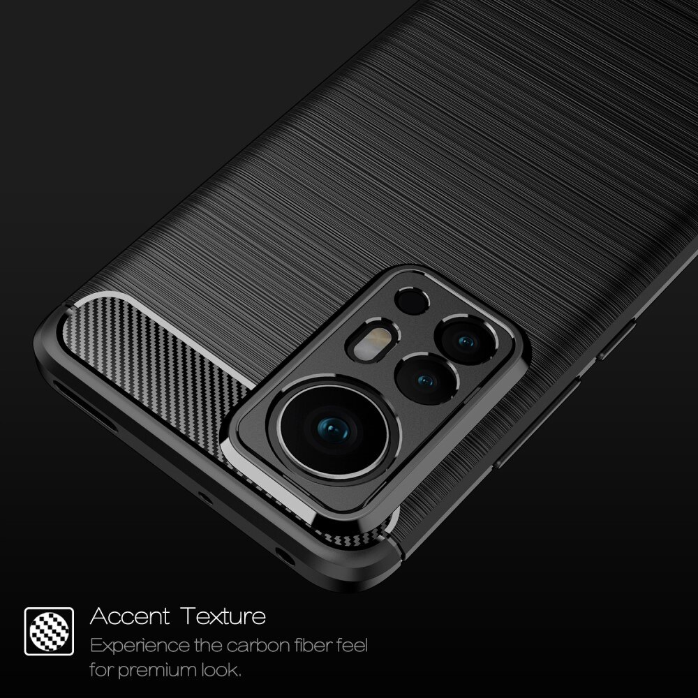 Hoesje TPU Brushed Xiaomi 12 Pro Zwart