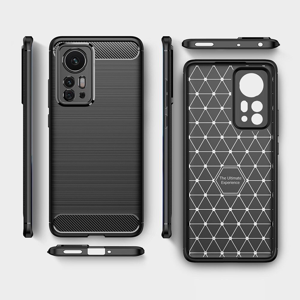 Hoesje TPU Brushed Xiaomi 12 Pro Zwart