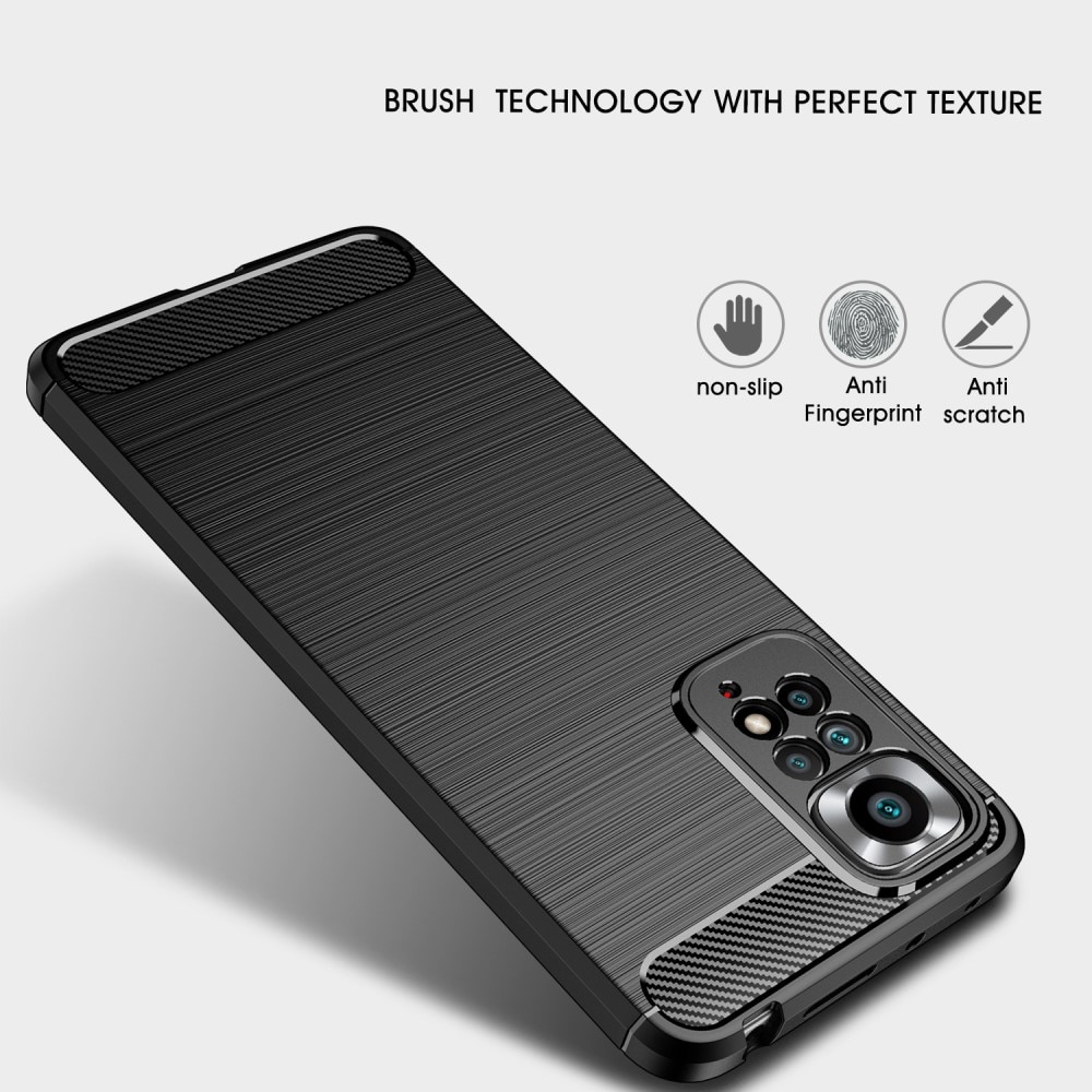 Brushed TPU Case Xiaomi Redmi Note 11 Pro Zwart