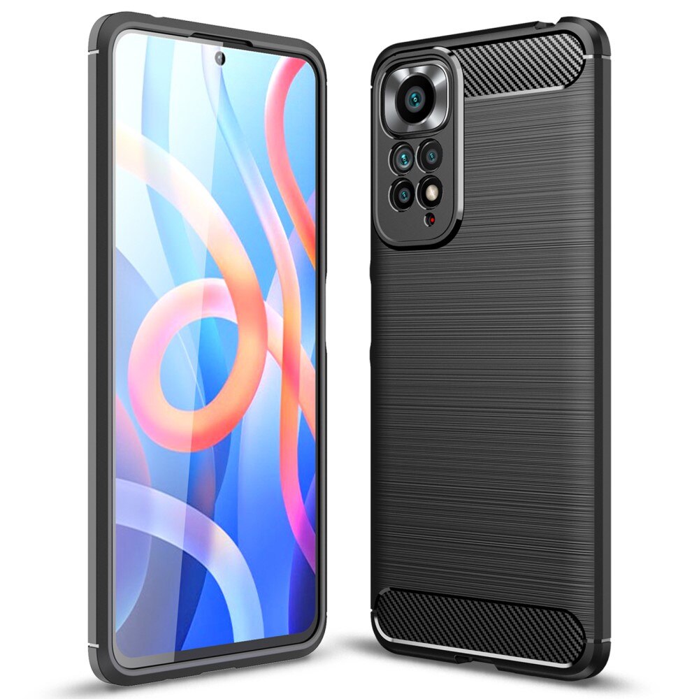 Brushed TPU Case Xiaomi Redmi Note 11 Zwart