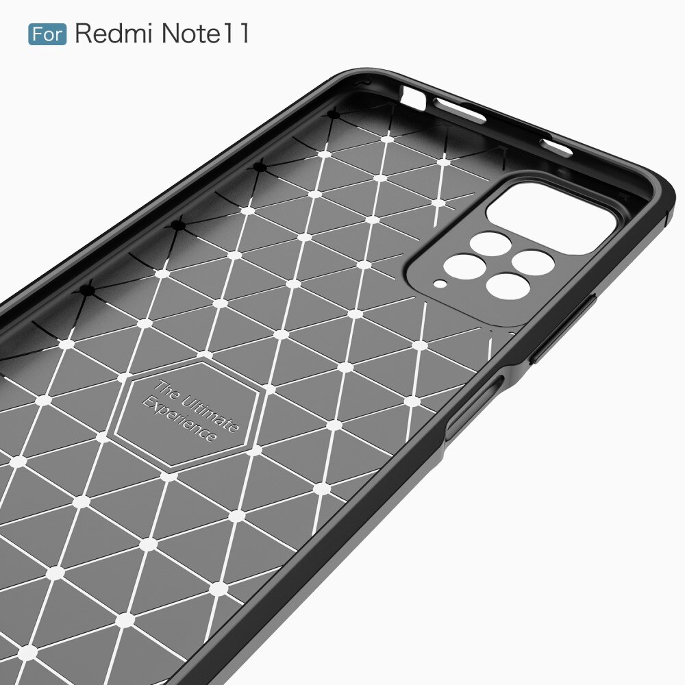Hoesje TPU Brushed Xiaomi Redmi Note 11 Zwart