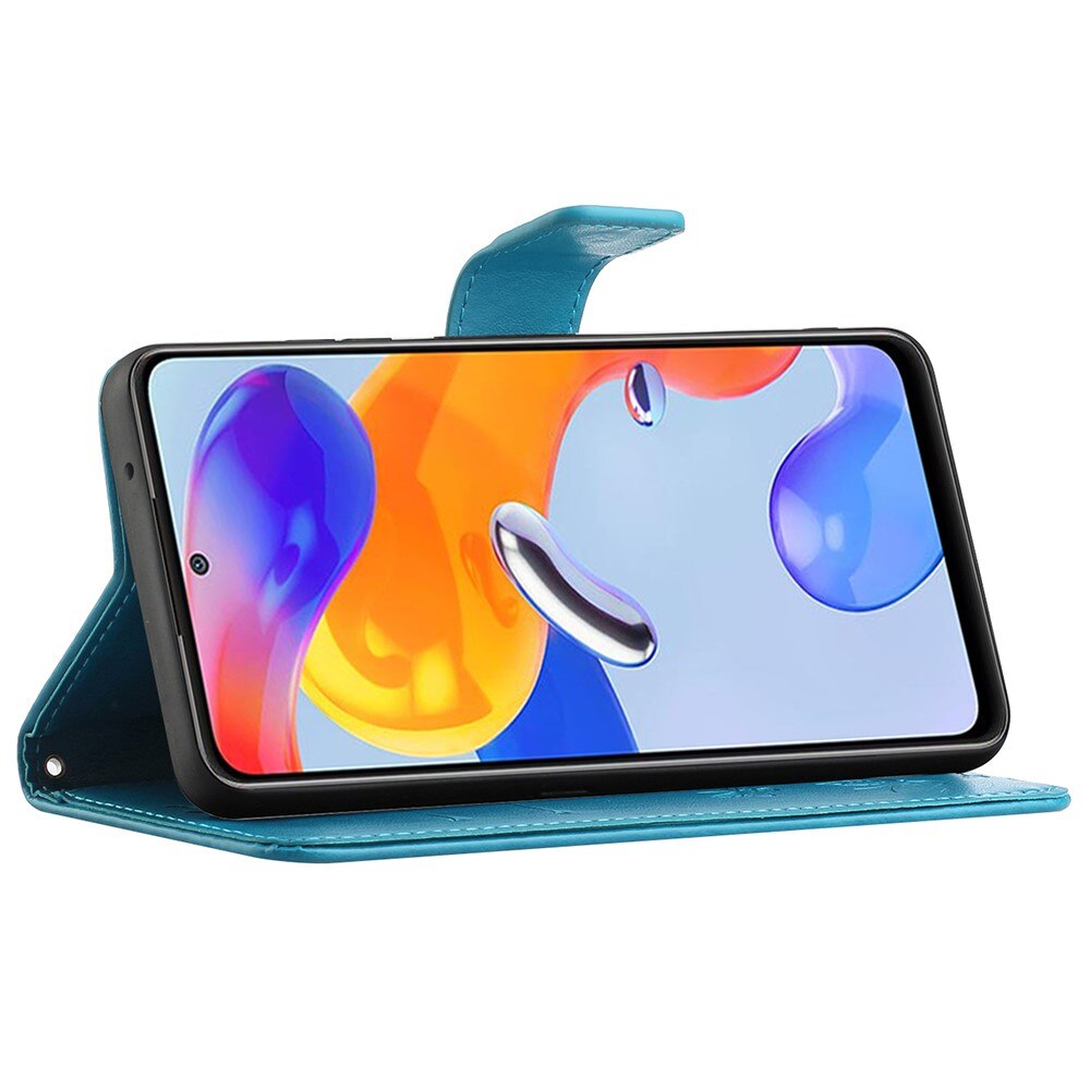 Xiaomi Redmi Note 11 Pro Leren vlinderhoesje Blauw