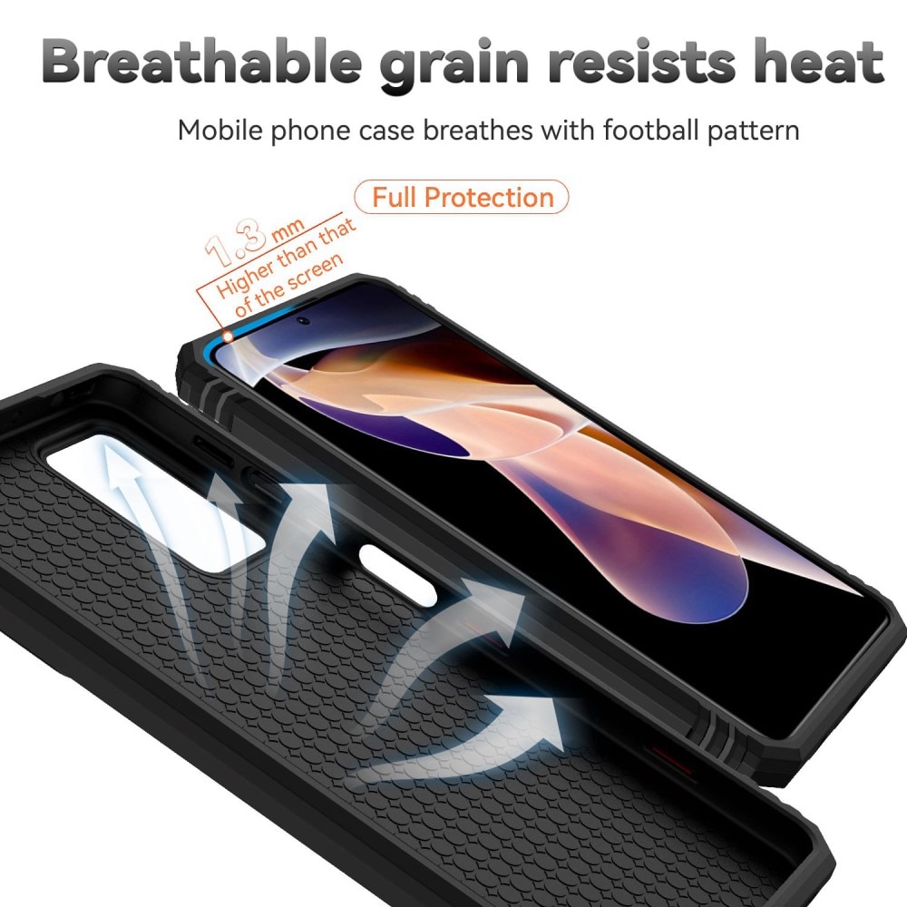 Xiaomi Redmi Note 11 Pro Hybridcase Ring+Camera Protector Zwart