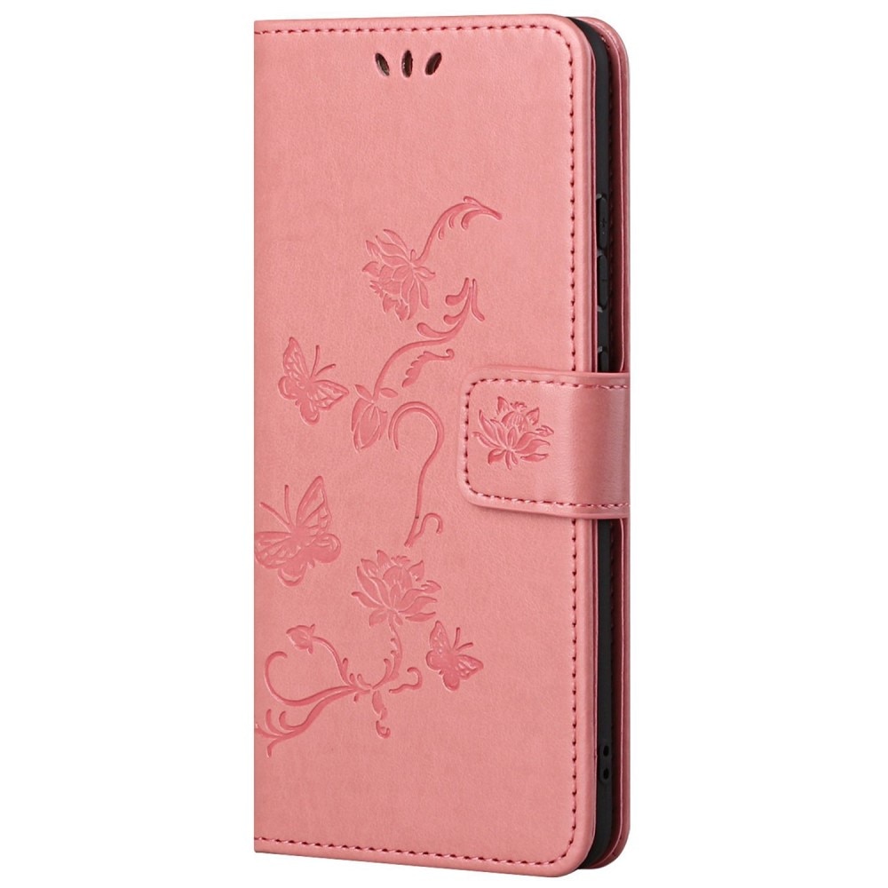 Xiaomi Redmi 10C Leren vlinderhoesje Roze