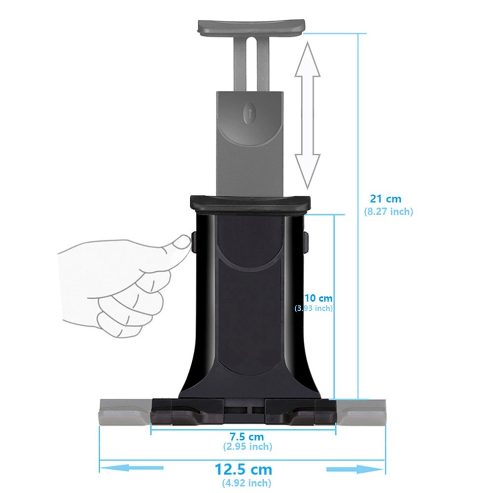 Tablethouder Universele Auto Air Vent Mount Zwart