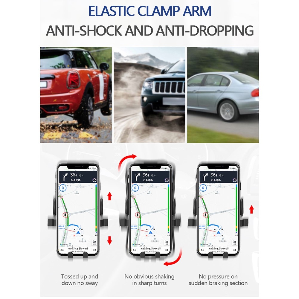 Compacte Mobielhouder Auto Zwart
