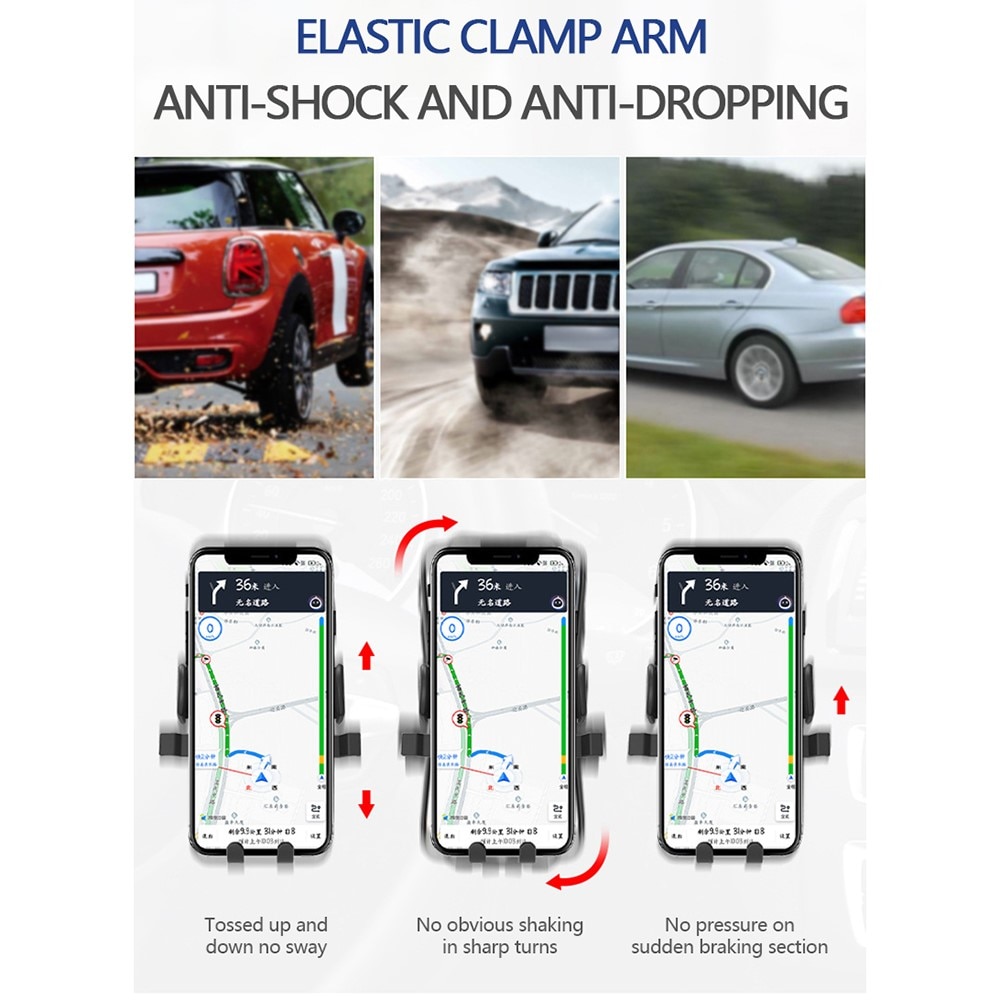 Compacte Mobielhouder Auto Zwart