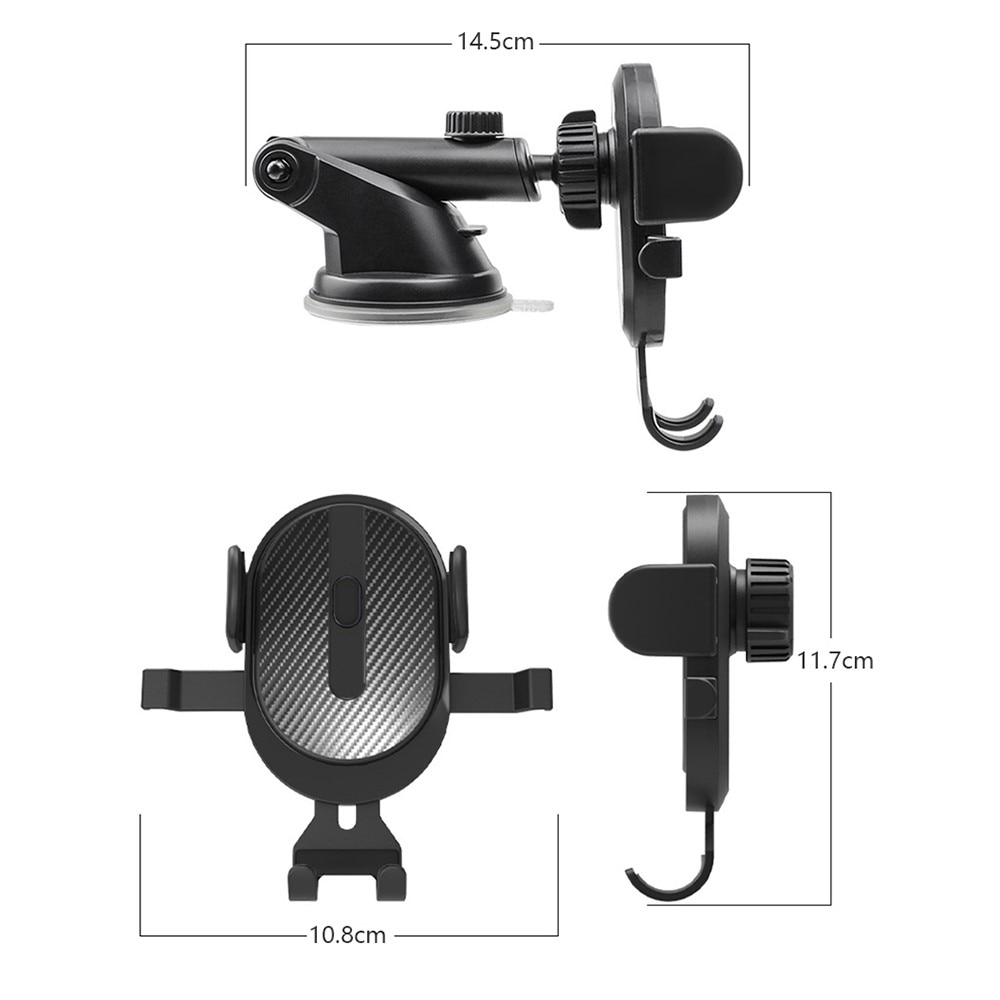 Compacte Mobielhouder Auto Zwart