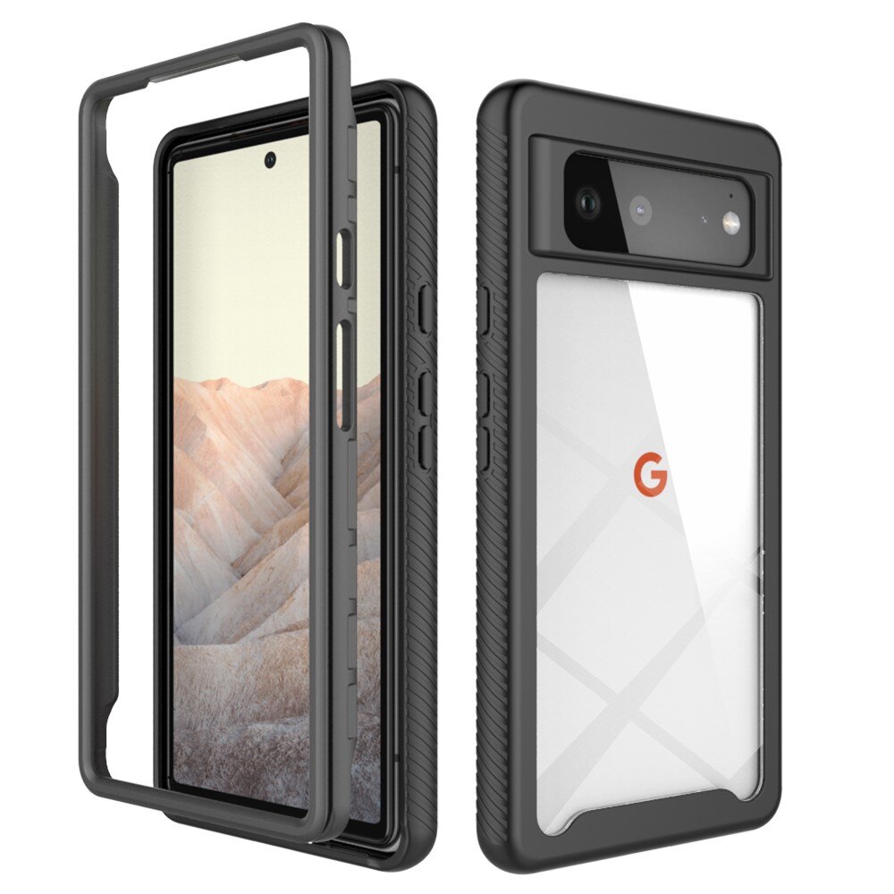 Google Pixel 6 Full Cover Skal Zwart