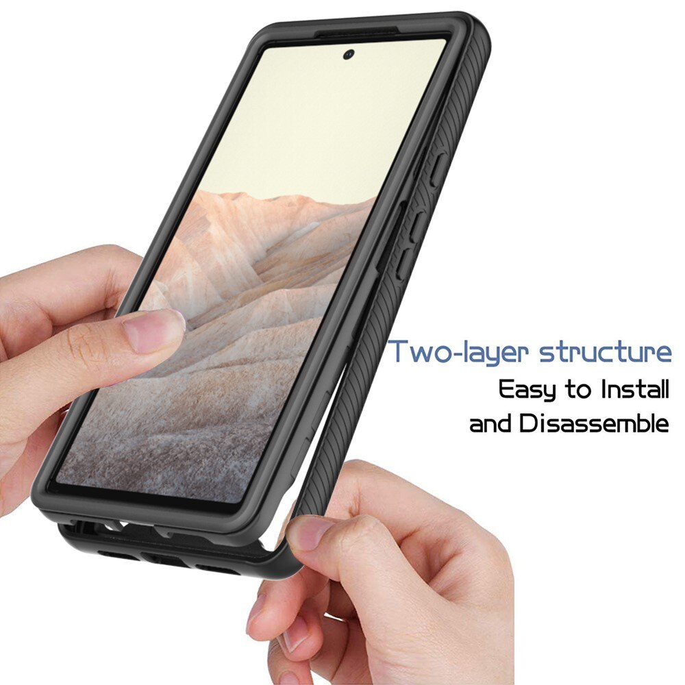 Google Pixel 6 Full Cover Case Zwart