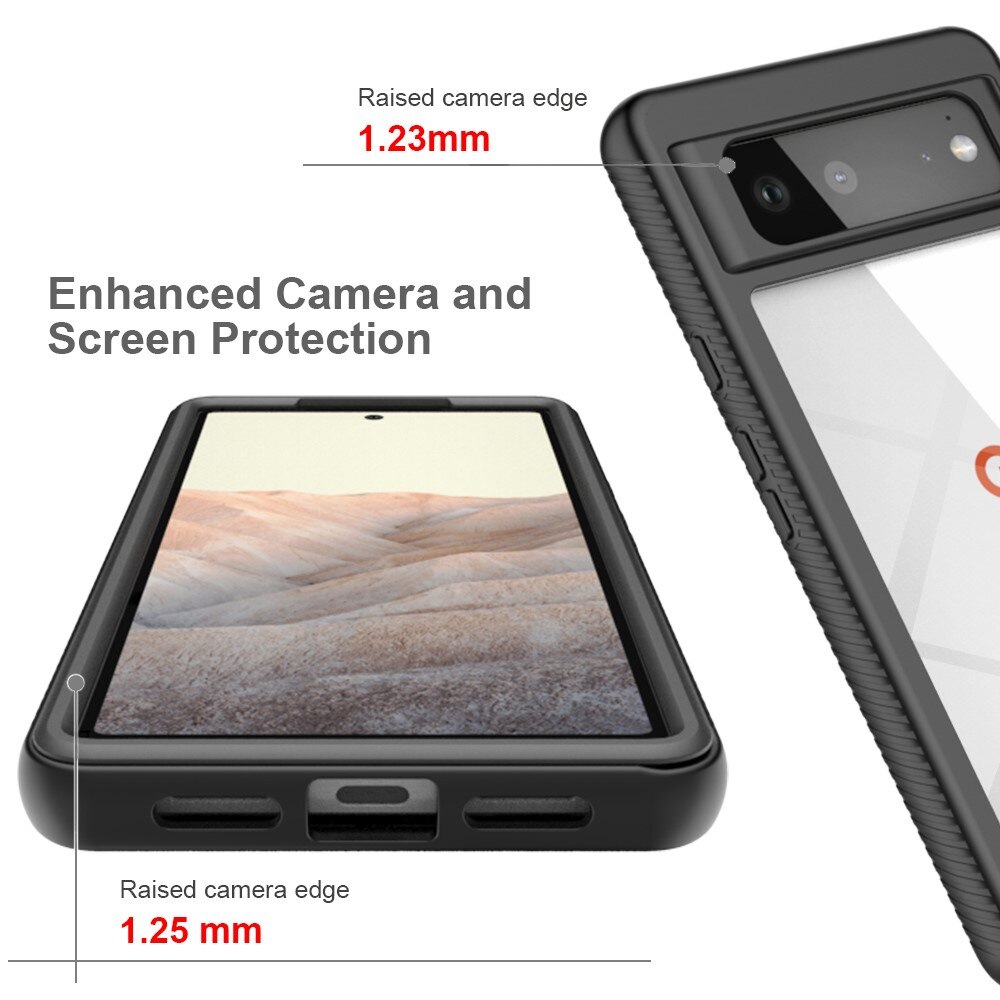 Google Pixel 6 Full Cover Case Zwart