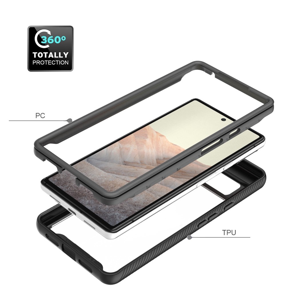 Google Pixel 6 Full Cover Case Zwart