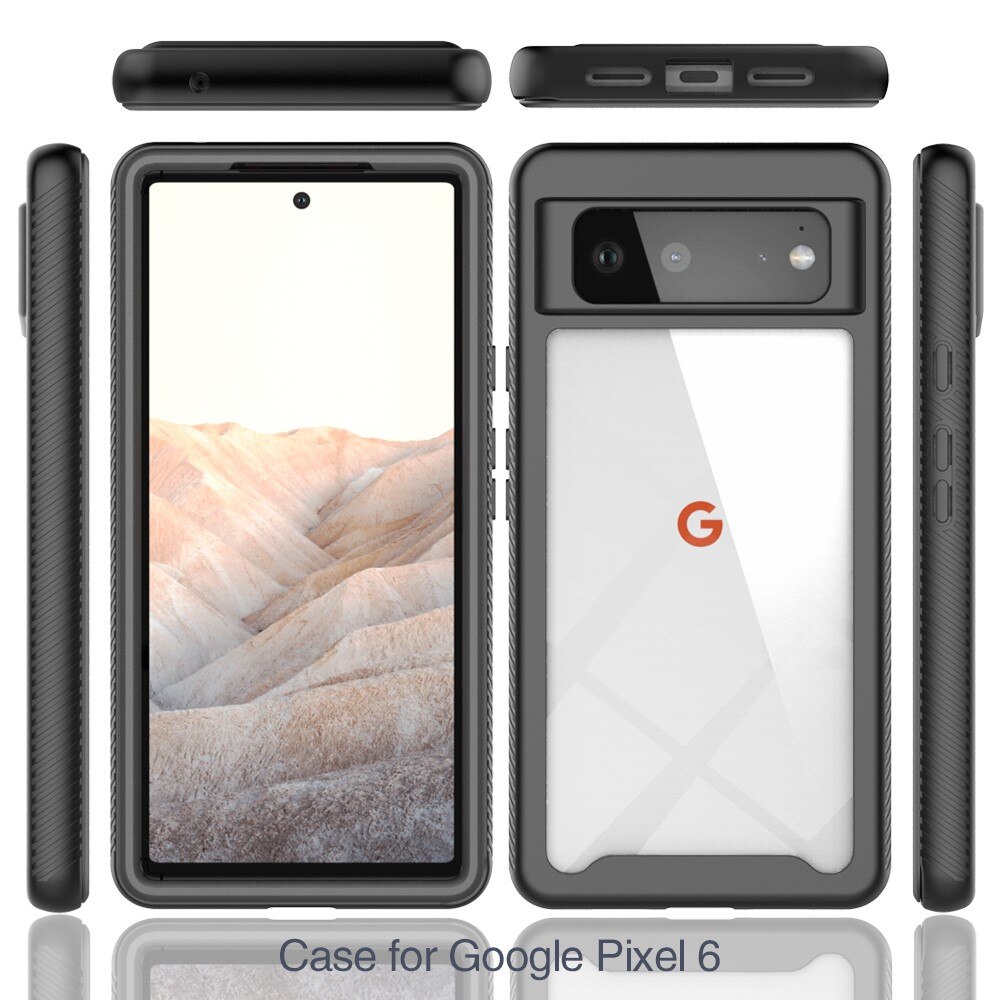 Google Pixel 6 Full Cover Skal Zwart