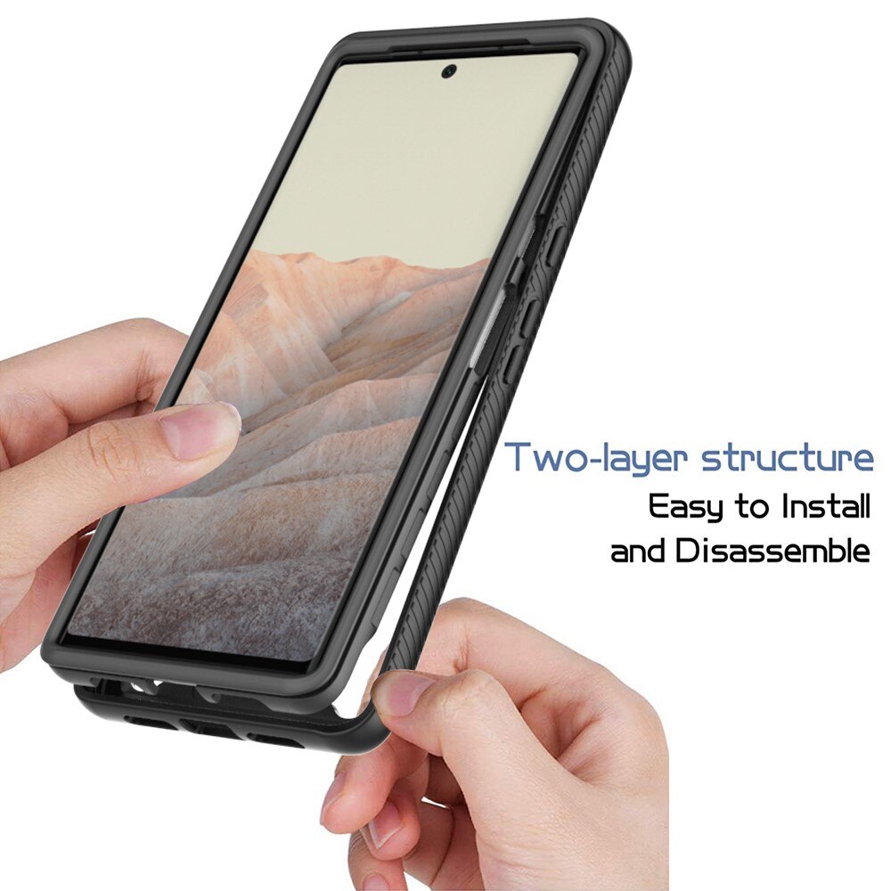 Google Pixel 6 Pro Full Cover Case Zwart