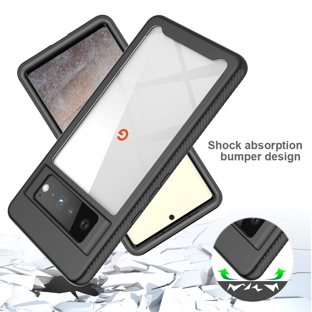 Google Pixel 6 Pro Full Cover Case Zwart