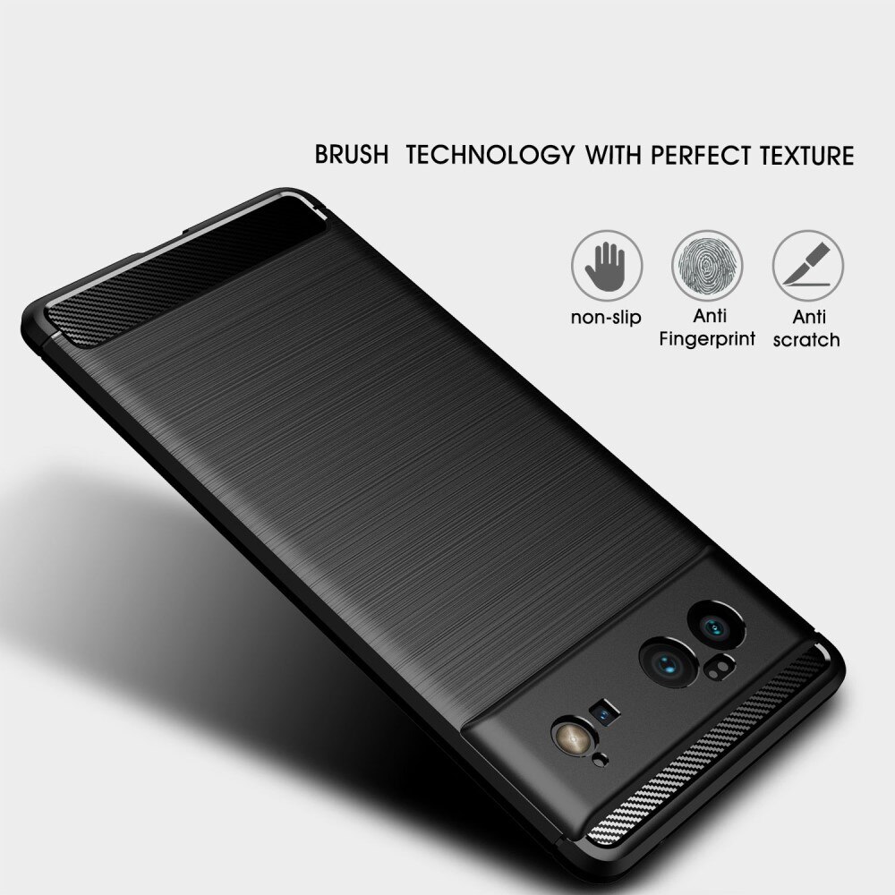 Hoesje TPU Brushed Google Pixel 6 Pro Zwart