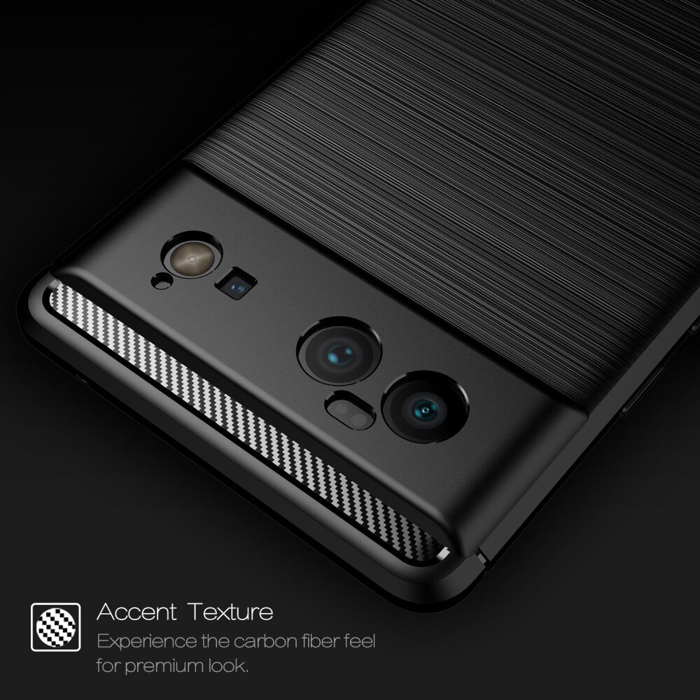 Hoesje TPU Brushed Google Pixel 6 Pro Zwart