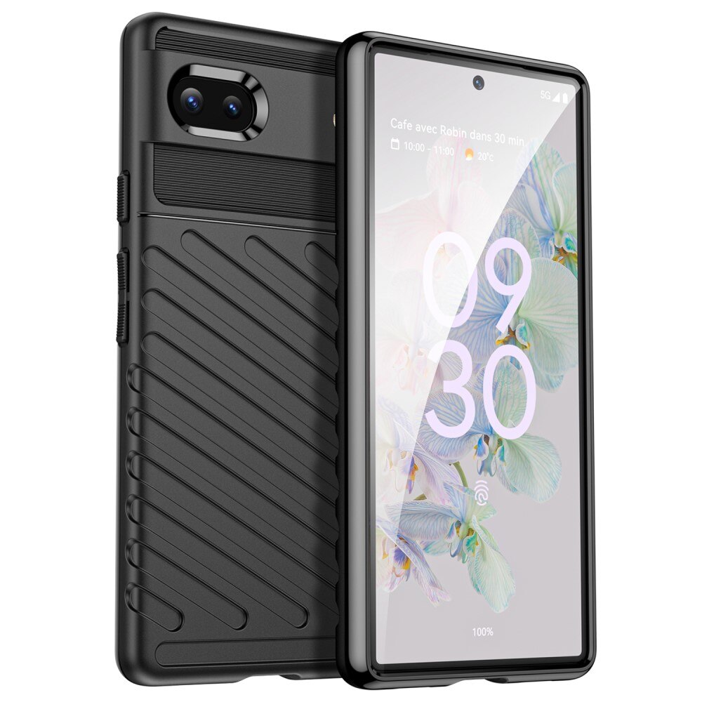 Google Pixel 6a Thunder TPU Case Zwart