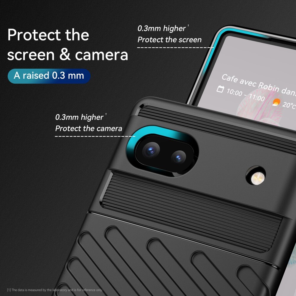 Google Pixel 6a Thunder TPU Case Zwart