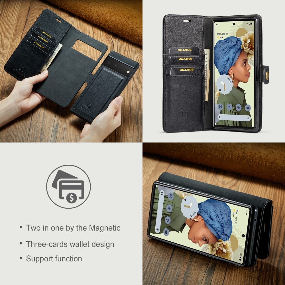 Magnet Wallet Google Pixel 6 Pro Zwart