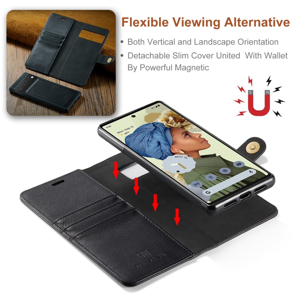 Magnet Wallet Google Pixel 6 Pro Zwart