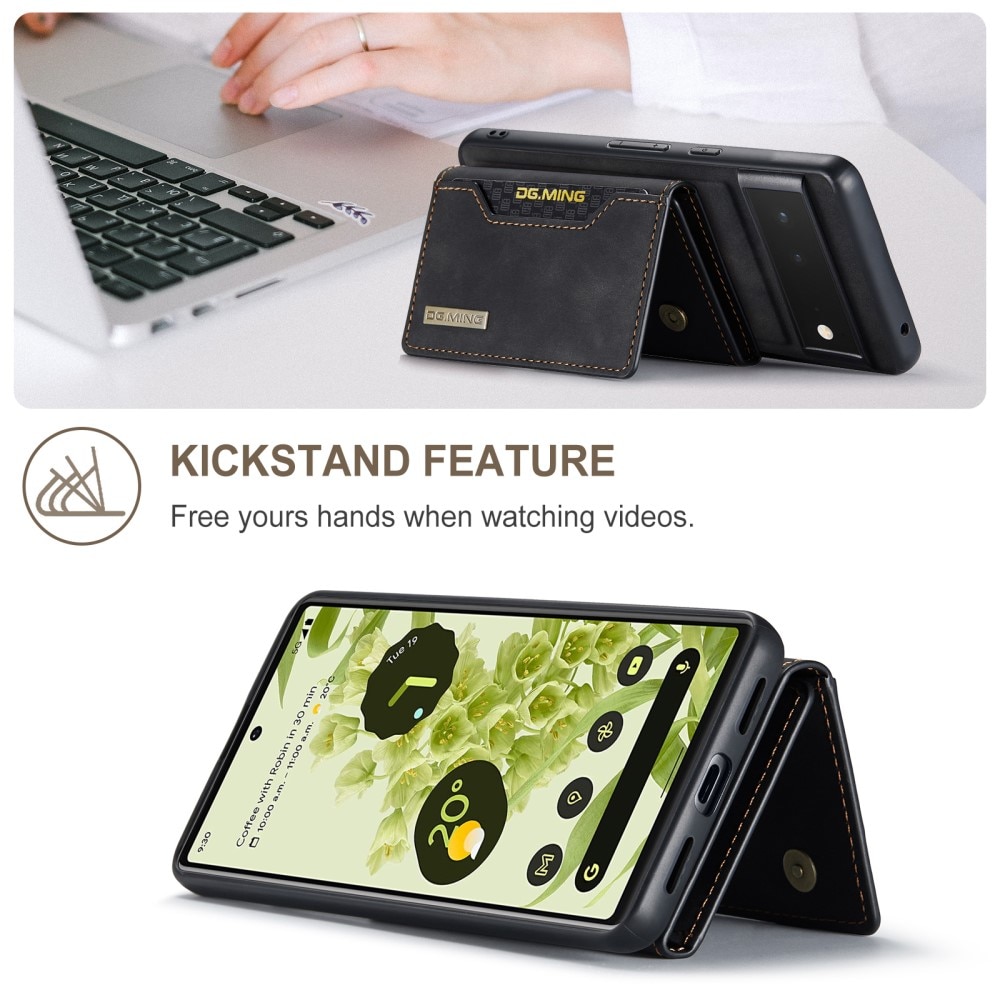 Magnetic Card Slots Case Google Pixel 6 Zwart