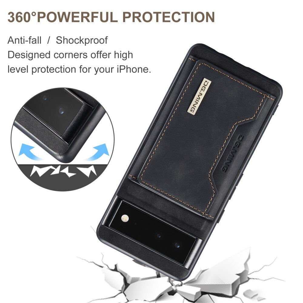 Magnetic Card Slots Case Google Pixel 6 Zwart