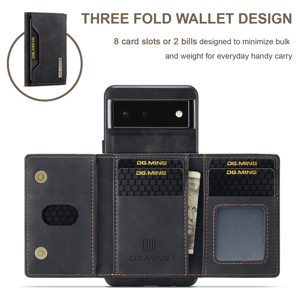 Magnetic Card Slots Case Google Pixel 6 Zwart