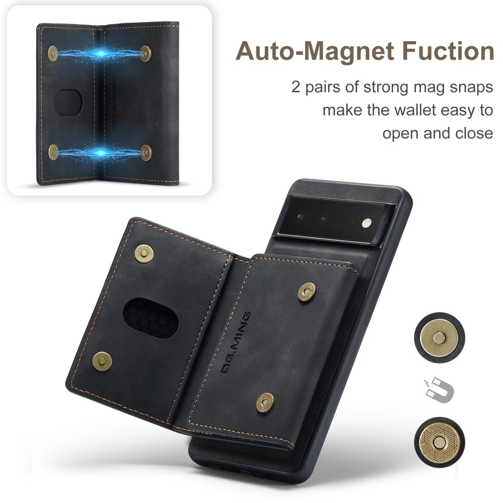 Magnetic Card Slots Case Google Pixel 6 Zwart