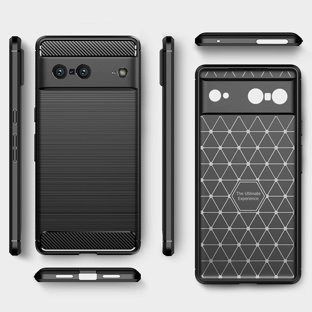 Hoesje TPU Brushed Google Pixel 7 Zwart
