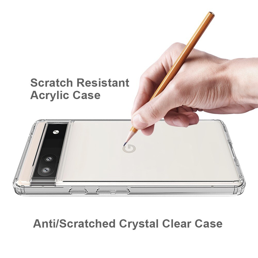 Crystal Hybrid Case Google Pixel 6a transparant