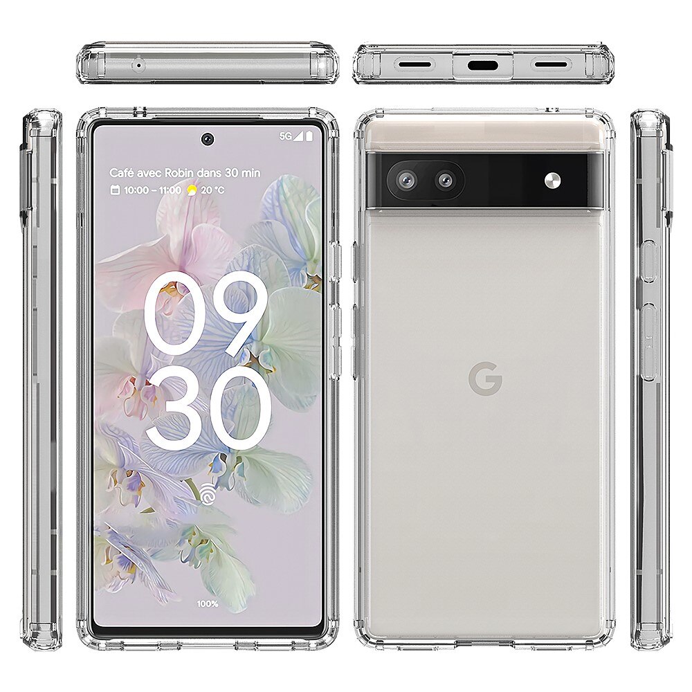 Crystal Hybrid Case Google Pixel 6a transparant