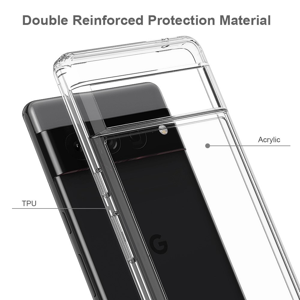 Crystal Hybrid Case Google Pixel 7 Pro transparant