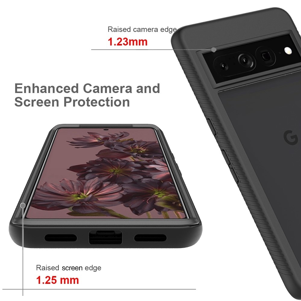 Google Pixel 7 Pro Full Cover Skal Zwart