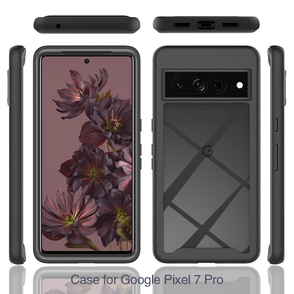 Google Pixel 7 Pro Full Cover Skal Zwart