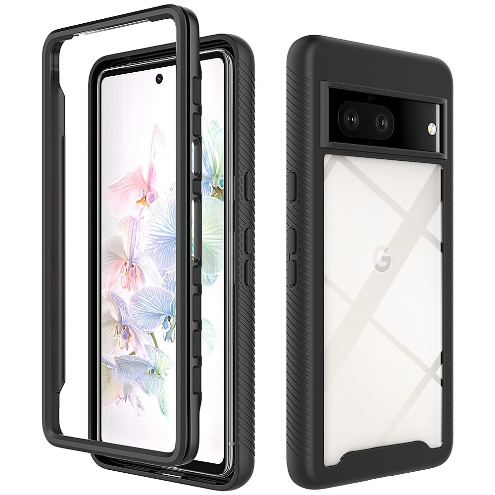 Google Pixel 7 Full Cover Skal Zwart