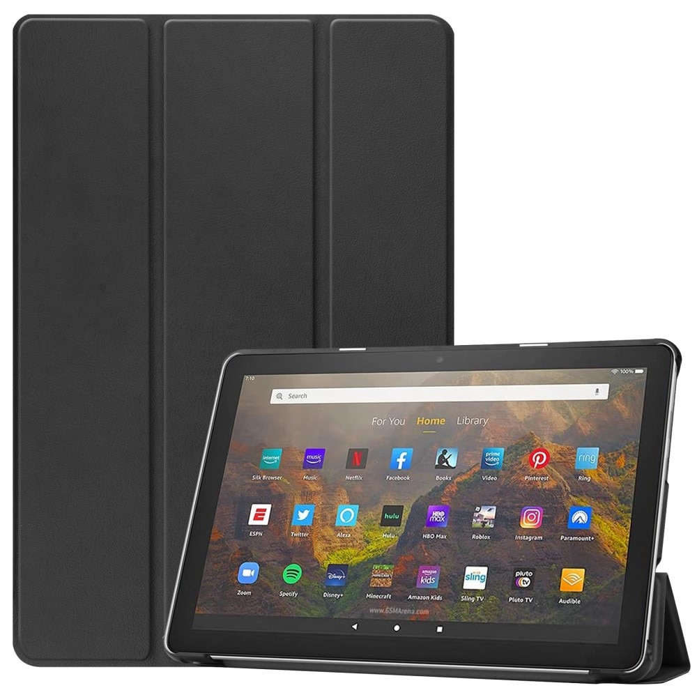 Amazon Fire HD 10 (2021) Tri-fold Hoesje Zwart