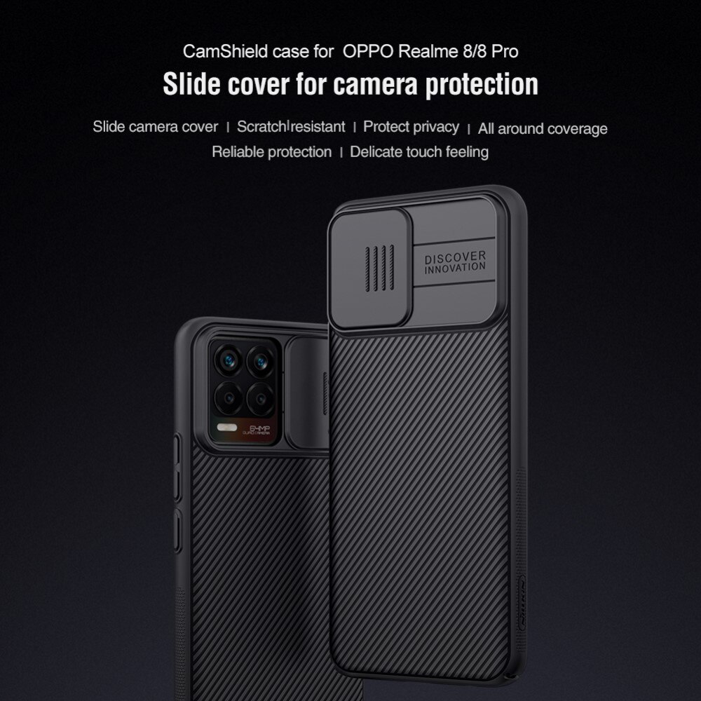 CamShield Case Realme 8/8 Pro Zwart