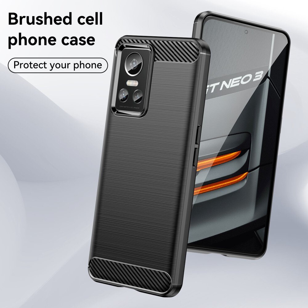 Hoesje TPU Brushed Realme GT Neo 3 Zwart