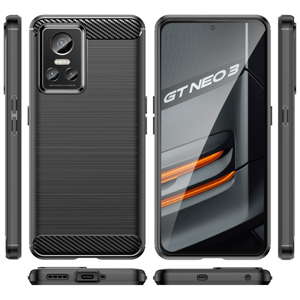 Hoesje TPU Brushed Realme GT Neo 3 Zwart