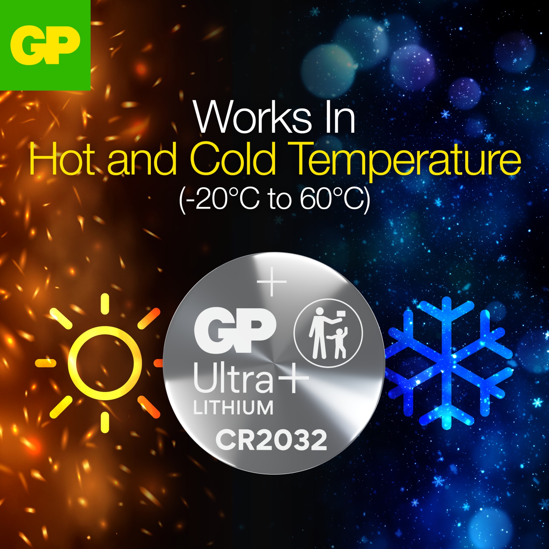 Batterij Knoopcel Lithium CR2032 (4-pack)