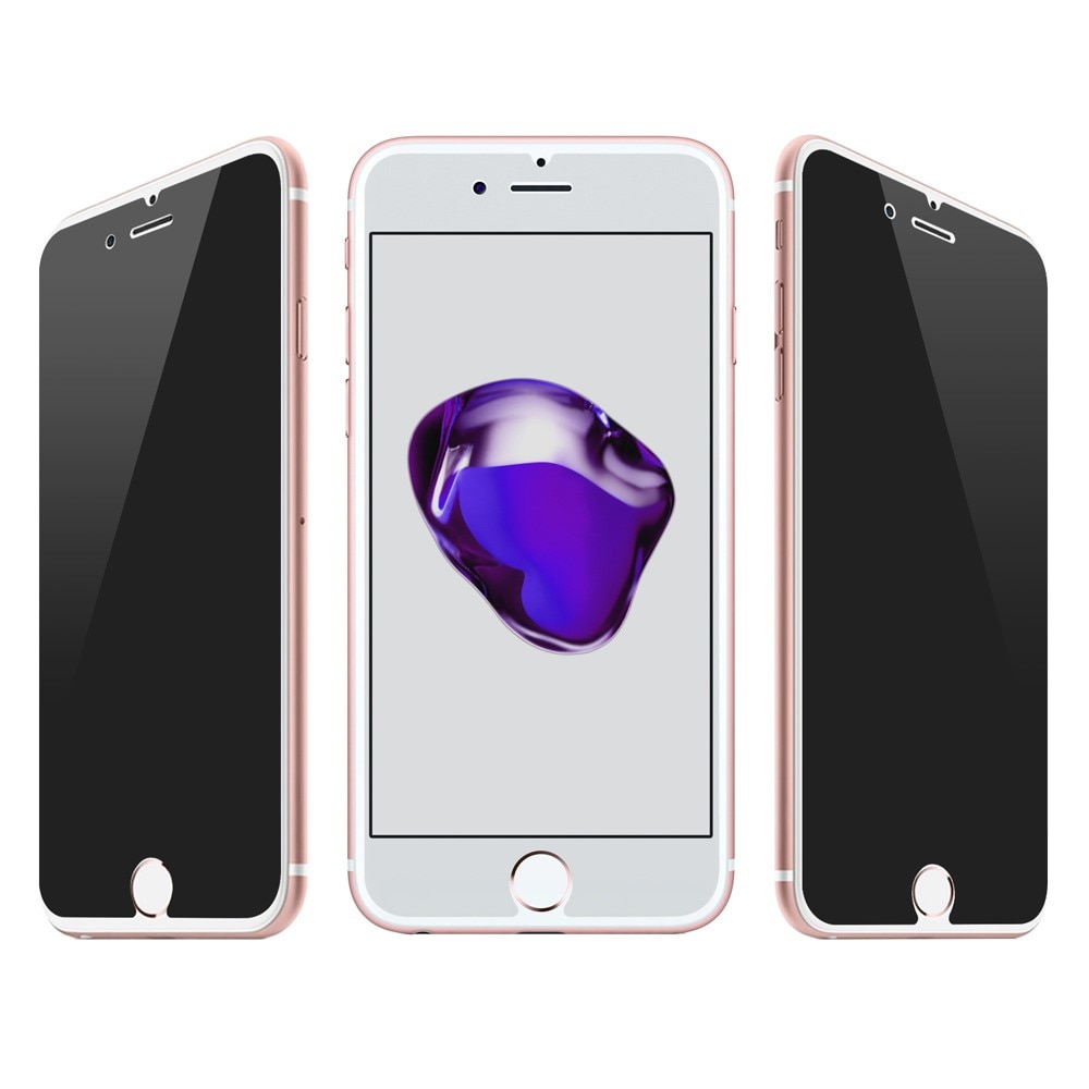iPhone SE (2020) Privacy Screenprotector Gehard Glas zwart